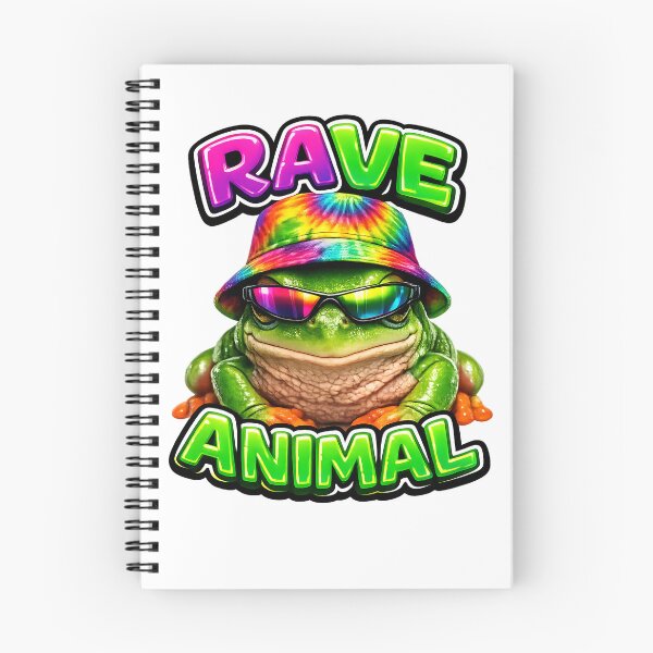 Item preview, Rave Frog with Bucket Hat designed and sold by  ZenRave Designs.