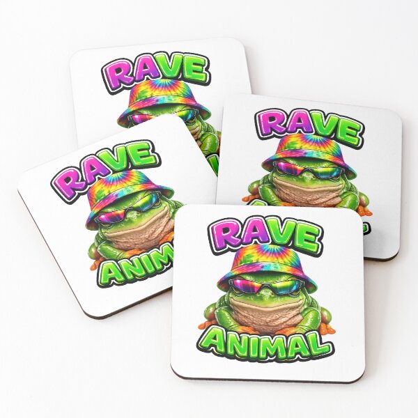 Item preview, Rave Frog with Bucket Hat designed and sold by  ZenRave Designs.