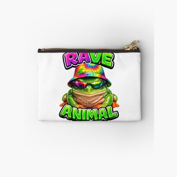 Item preview, Rave Frog with Bucket Hat designed and sold by  ZenRave Designs.