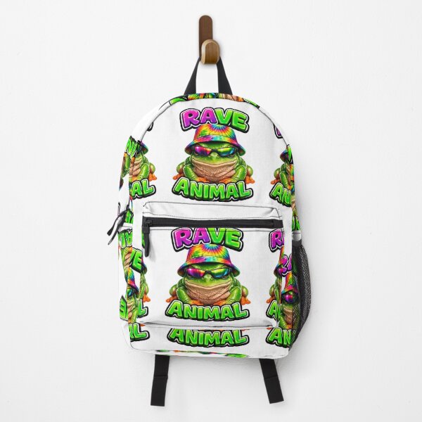 Item preview, Rave Frog with Bucket Hat designed and sold by  ZenRave Designs.