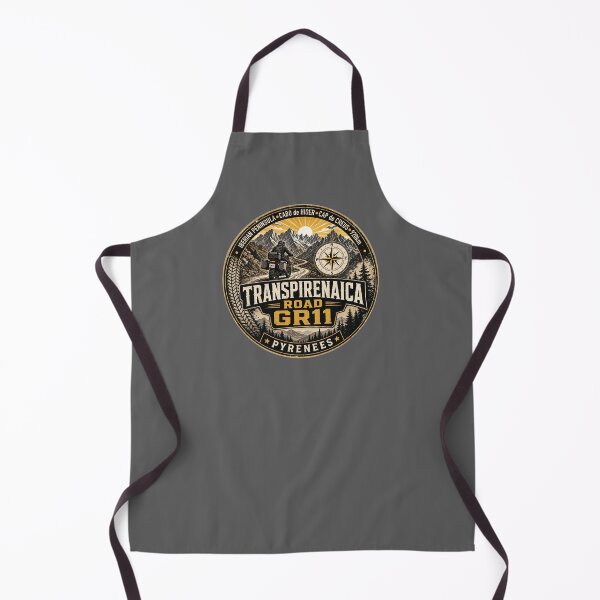 Item preview, Transpirenaica GR11 Trans-Pyrenees Motorcycle Road Sticker TShirt 03 designed and sold by OuterShellUK.