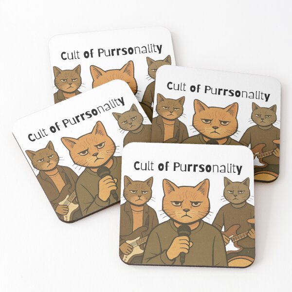 Item preview, Cat Cult of Purrsonality designed and sold by Musicdrip.