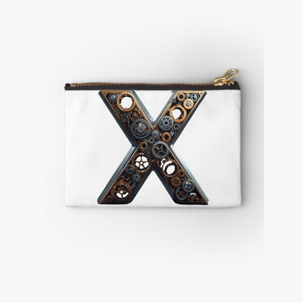 Item preview, X Letter Gear Design | Mechanical Alphabet Art | Industrial Engineering Monogram designed and sold by Baby Adee Collective.
