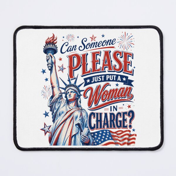 Item preview, Can Someone Please Just Put A Woman in Charge Funny designed and sold by elongatedjazz.