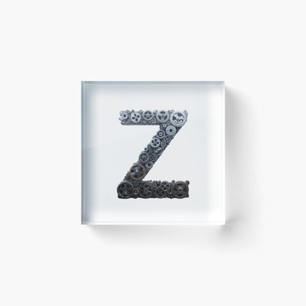 Item preview, Z Letter Gear Design | Mechanical Alphabet Art | Industrial Engineering Monogram designed and sold by Baby Adee Collective.