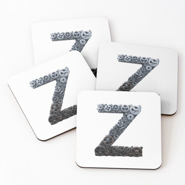 Item preview, Z Letter Gear Design | Mechanical Alphabet Art | Industrial Engineering Monogram designed and sold by Baby Adee Collective.