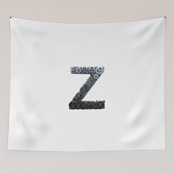 Item preview, Z Letter Gear Design | Mechanical Alphabet Art | Industrial Engineering Monogram designed and sold by Baby Adee Collective.