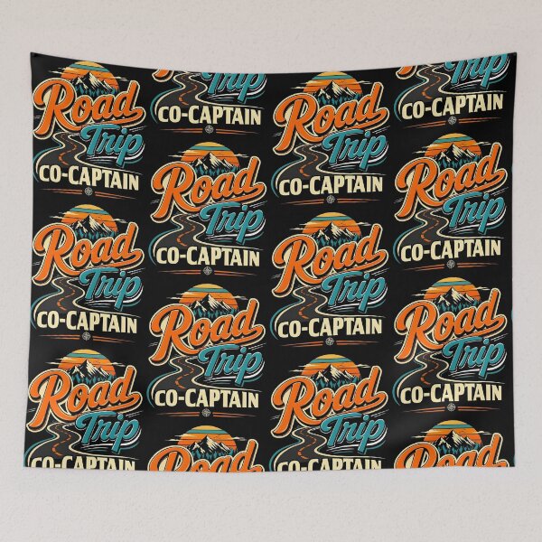 Item preview, Road Trip Co-Captain Funny Travel Adventure Vacation designed and sold by Glow-Paw-Studio.