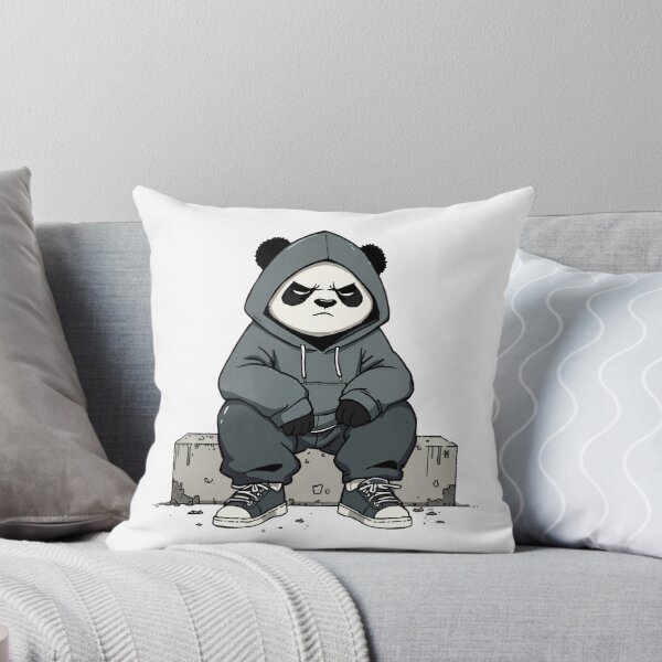 Item preview, Angry Panda Streetwear – Urban Hoodie Panda Cartoon designed and sold by Aesthicer.
