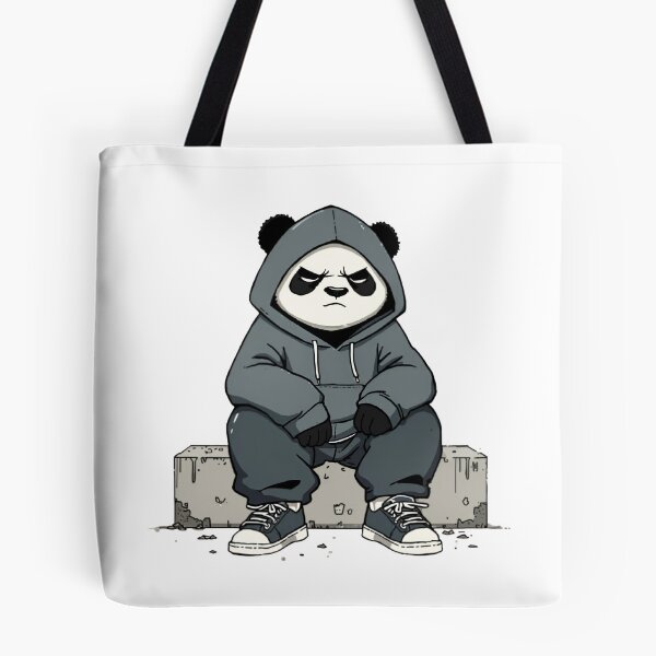 Item preview, Angry Panda Streetwear – Urban Hoodie Panda Cartoon designed and sold by Aesthicer.