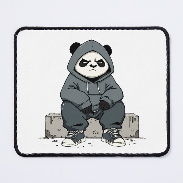 Item preview, Angry Panda Streetwear – Urban Hoodie Panda Cartoon designed and sold by Aesthicer.