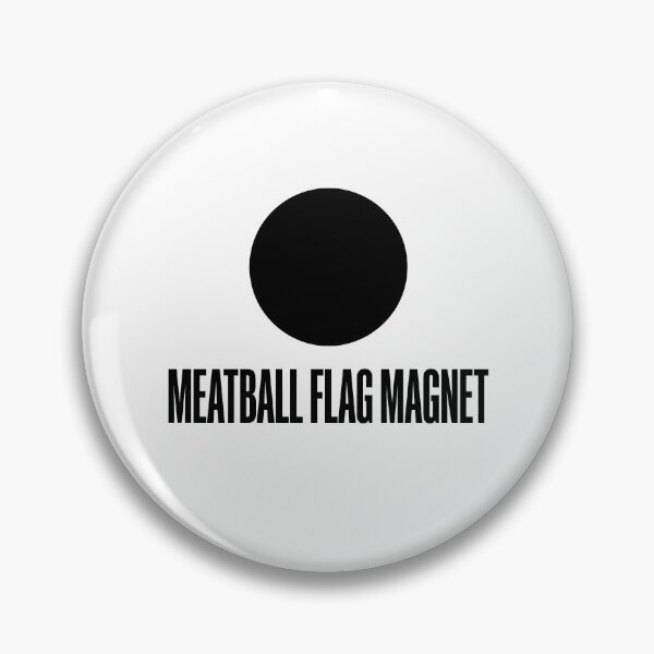 Item preview, Meatball Flag Magnet – Sim Racing Humor designed and sold by GarageGraphics.
