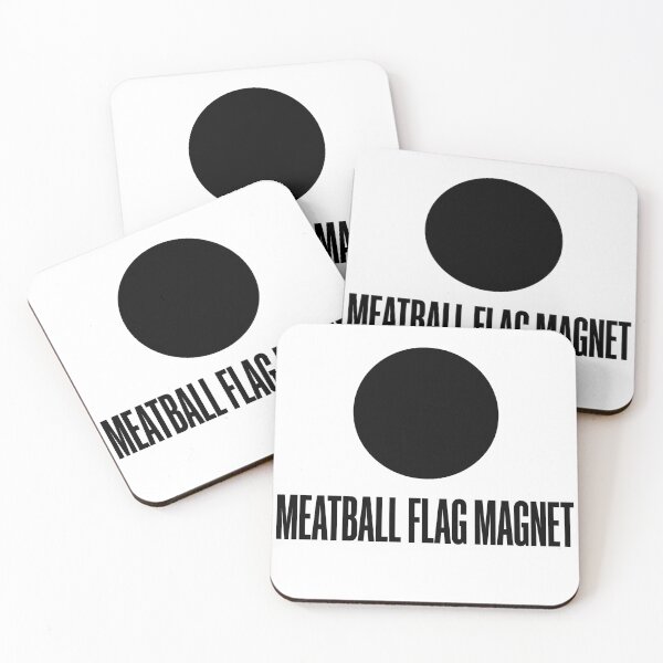 Item preview, Meatball Flag Magnet – Sim Racing Humor designed and sold by GarageGraphics.