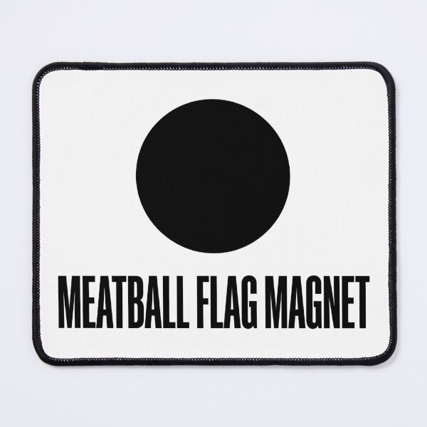 Item preview, Meatball Flag Magnet – Sim Racing Humor designed and sold by GarageGraphics.