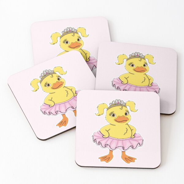 Item preview, Cute Ballerina Duckling Pink Princess Tiara Aesthetic designed and sold by Kaimarbe | Cute Stickers & Apparel.