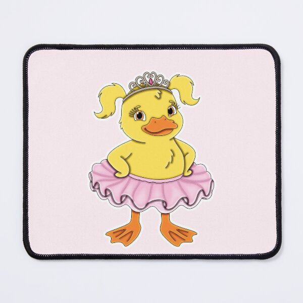 Item preview, Cute Ballerina Duckling Pink Princess Tiara Aesthetic designed and sold by Kaimarbe | Cute Stickers & Apparel.