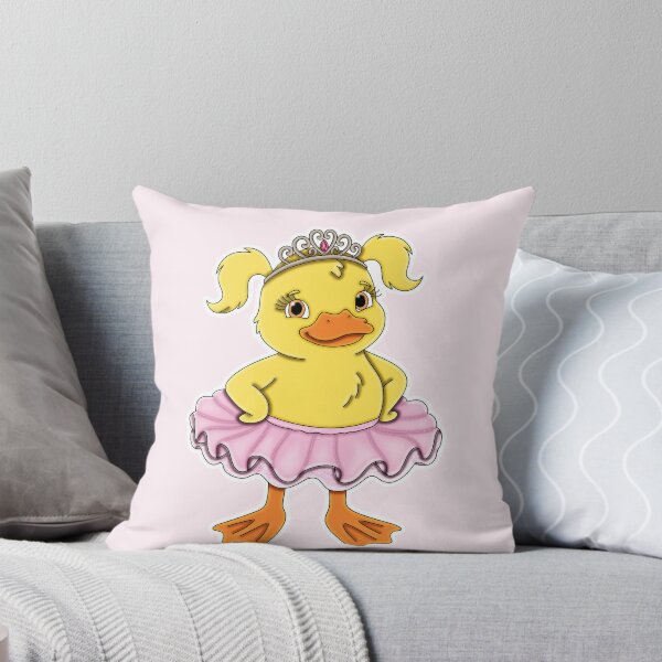 Item preview, Cute Ballerina Duckling Pink Princess Tiara Aesthetic designed and sold by Kaimarbe | Cute Stickers & Apparel.