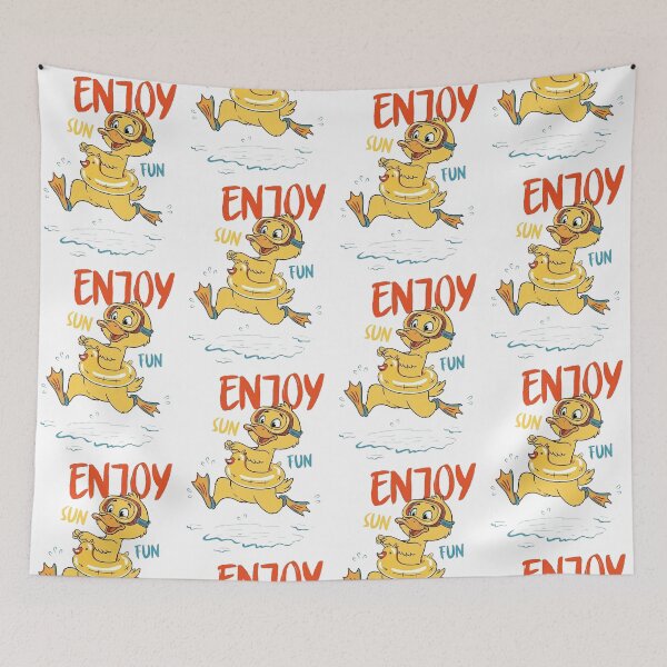 Item preview, Enjoy Sun Fun Funny Duck designed and sold by Ranasko.