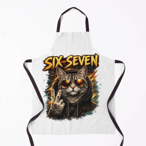 Item preview, Six Seven Cat Meme – Funny Six Seven designed and sold by Rolta.