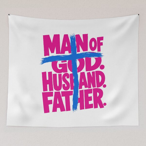 Item preview, Man Of God Husband Father Christian Fathers Day Faith Design designed and sold by HahaHandlesHub.