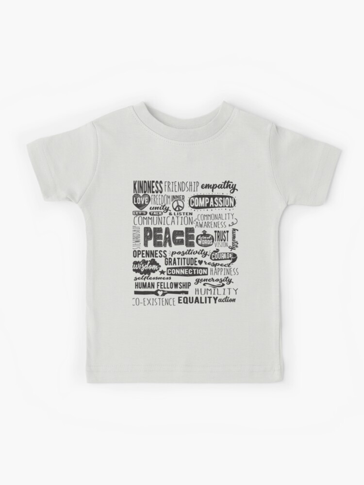 Path to Peace - Peace Words | Kids T-Shirt