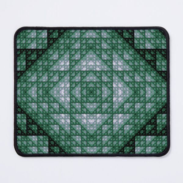 Item preview, Abstract pattern "green and white square"  designed and sold by Gluecknika.