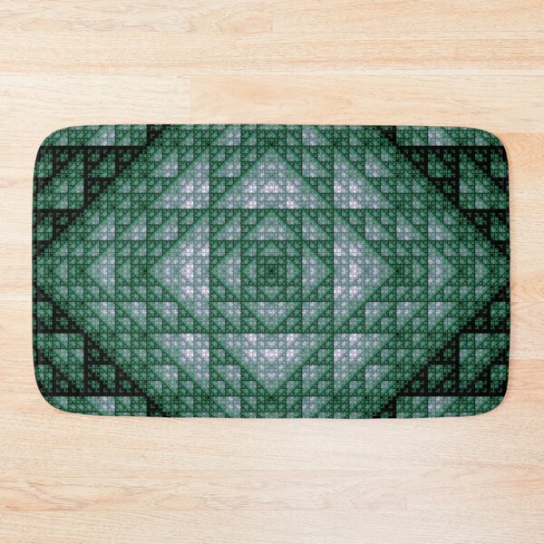 Item preview, Abstract pattern "green and white square"  designed and sold by Gluecknika.