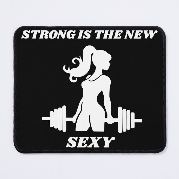 Item preview, Strong Is The New Sexy - Motivational Gym Shirt for Women Dark Edition designed and sold by THEDREAMCHASER.