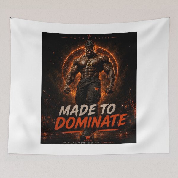Item preview, MADE TO DOMINATE – YAYA ELITE Dark Gym Streetwear Design designed and sold by YAYA ELITE STREETWEAR.