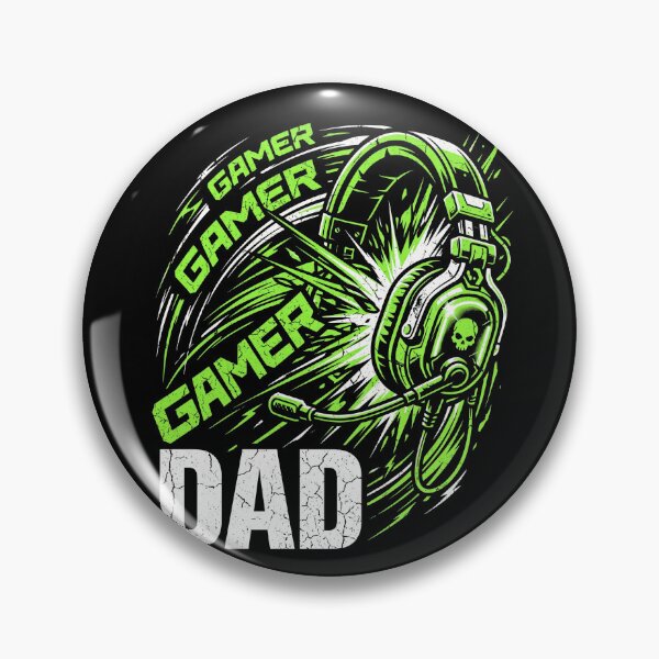 Item preview, Gamer Dad Gaming Headset Distressed Typography designed and sold by TeNovaStudio.
