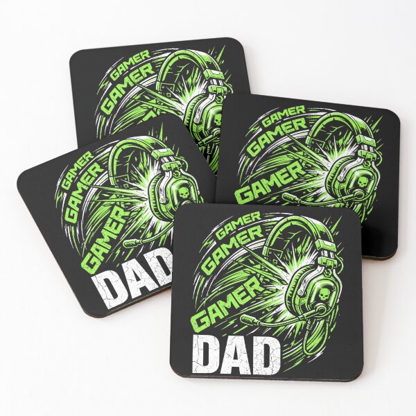 Item preview, Gamer Dad Gaming Headset Distressed Typography designed and sold by TeNovaStudio.