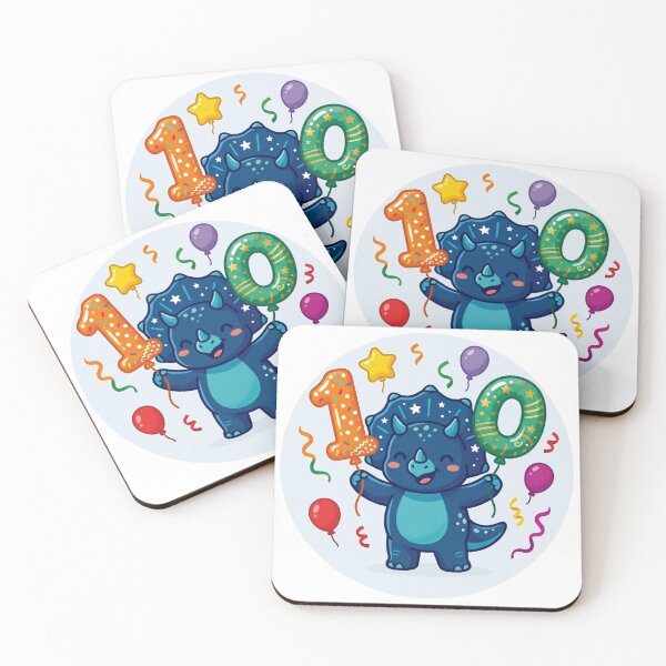 Item preview, Kawaii Blue Triceratops 10th Birthday Party designed and sold by Tronstell.