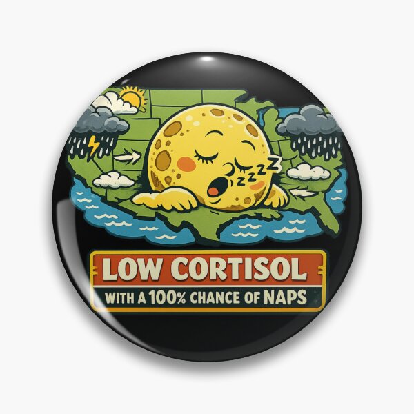 Item preview, Low Cortisol With A 100% Chance Of Naps | Funny Weather Forecast Meme  designed and sold by HiPatti.