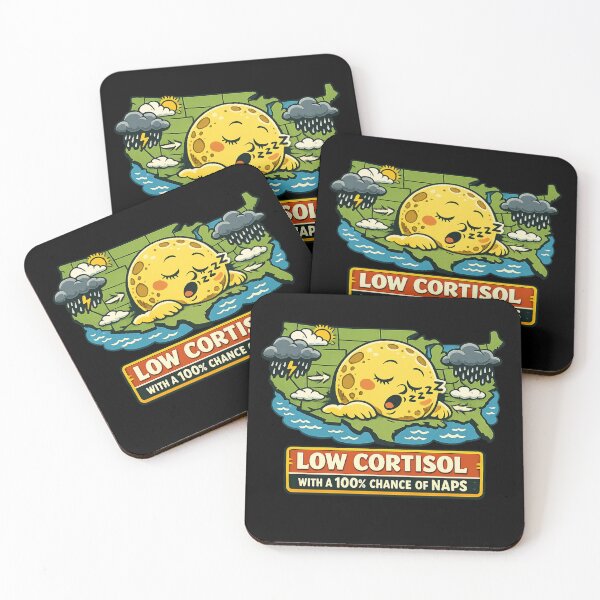 Item preview, Low Cortisol With A 100% Chance Of Naps | Funny Weather Forecast Meme  designed and sold by HiPatti.