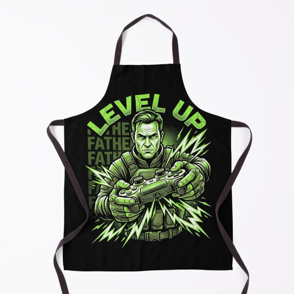 Item preview, Level Up Fatherhood Tactical Gamer Dad Illustration designed and sold by TeNovaStudio.
