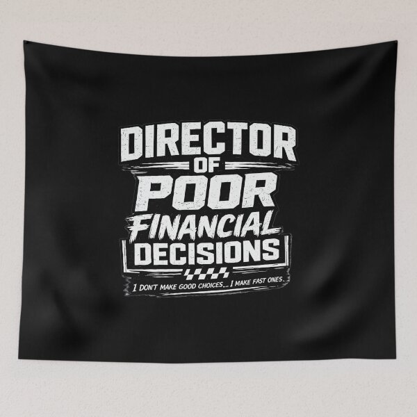 Item preview, Director of Poor Financial Decisions Funny Car Racing designed and sold by CarantinedChaos.