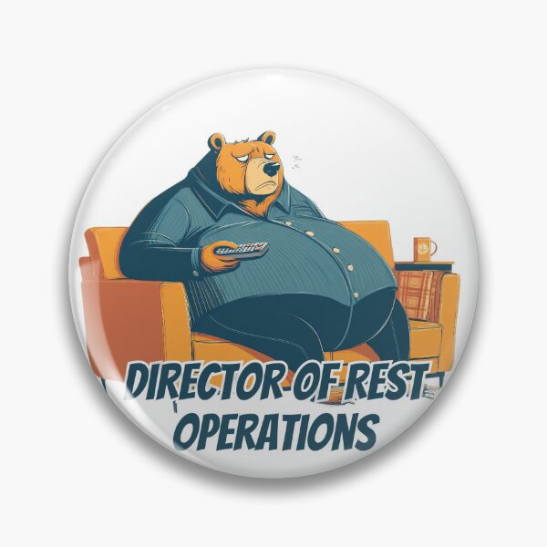 Item preview, Director of Rest Operations Grizzly Bear designed and sold by CritterSquad.