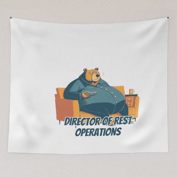Item preview, Director of Rest Operations Grizzly Bear designed and sold by CritterSquad.