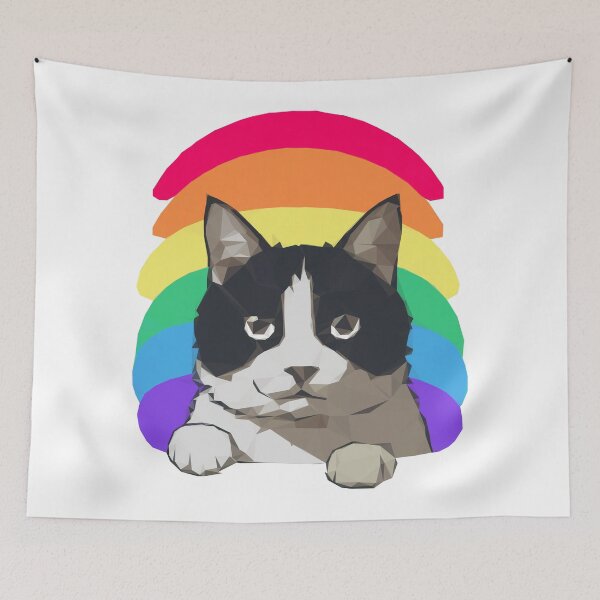 Item preview, Pride Cat designed and sold by Lowpolyworld.