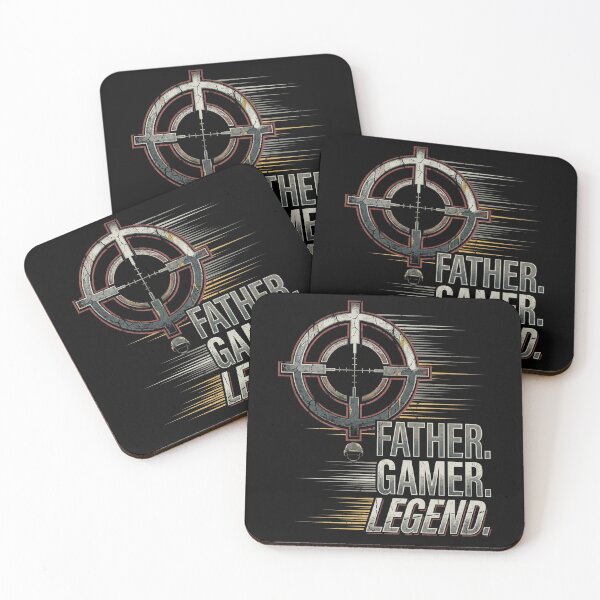 Item preview, Father Gamer Legend Tactical Crosshair Typography designed and sold by TeNovaStudio ⭐⭐⭐⭐⭐.