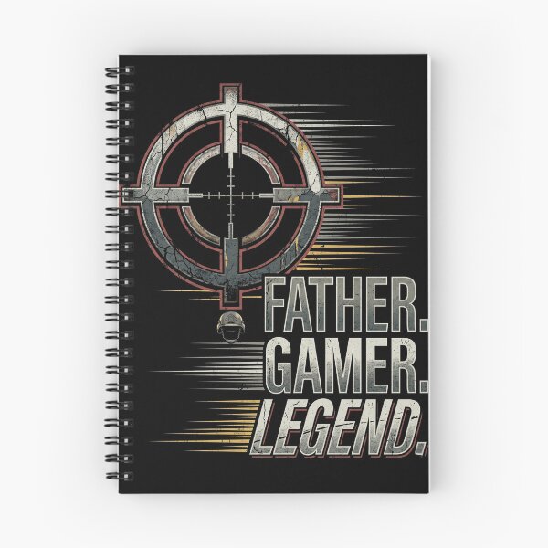 Item preview, Father Gamer Legend Tactical Crosshair Typography designed and sold by TeNovaStudio.