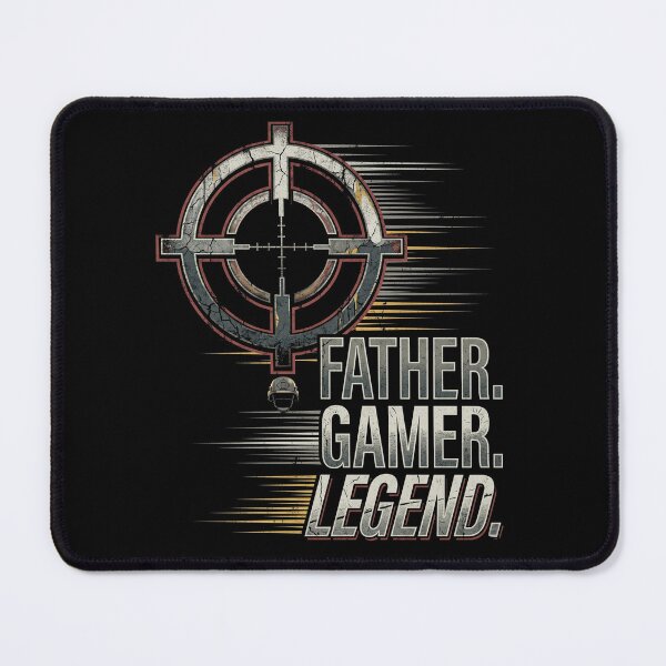 Item preview, Father Gamer Legend Tactical Crosshair Typography designed and sold by TeNovaStudio ⭐⭐⭐⭐⭐.