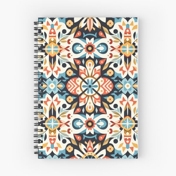 Item preview, Floral Folk Art Pattern Muted Botanical Motifs - Scandinavian Folk Art by heidiannemorris © designed and sold by FOLK ART FUSION by heidiannemorris.