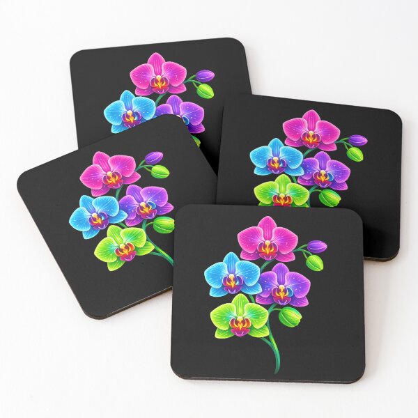 Item preview, Neon Glowing Orchid Flowers designed and sold by MattyManiac.