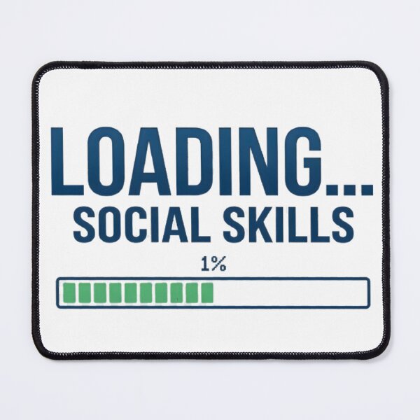 Item preview, Social Skills 1 Percent Loaded Sarcastic Tech Meme designed and sold by MCV-Designs.