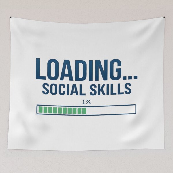 Item preview, Social Skills 1 Percent Loaded Sarcastic Tech Meme designed and sold by MCV-Designs.