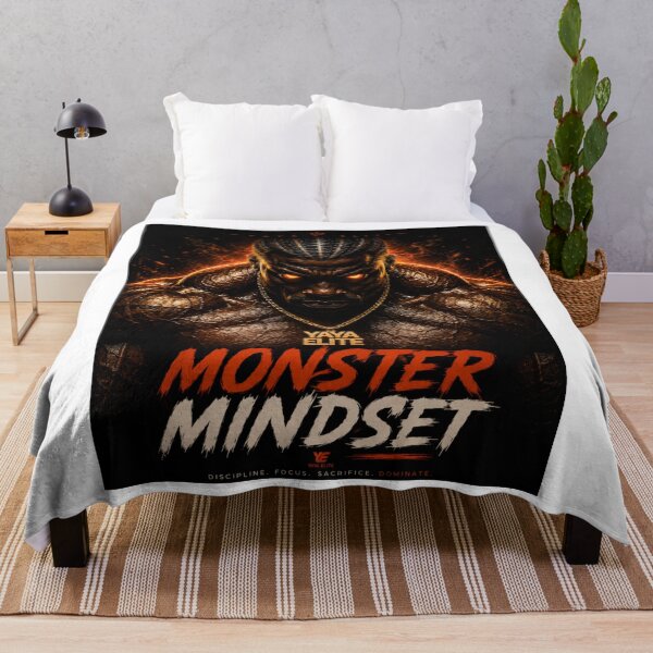 Item preview, MONSTER MINDSET – YAYA ELITE Dark Gym Streetwear Design designed and sold by YAYA ELITE STREETWEAR.