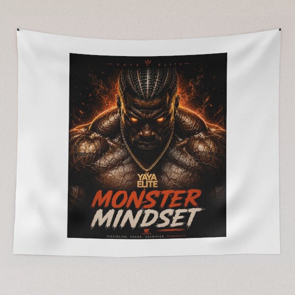 Item preview, MONSTER MINDSET – YAYA ELITE Dark Gym Streetwear Design designed and sold by YAYA ELITE STREETWEAR.