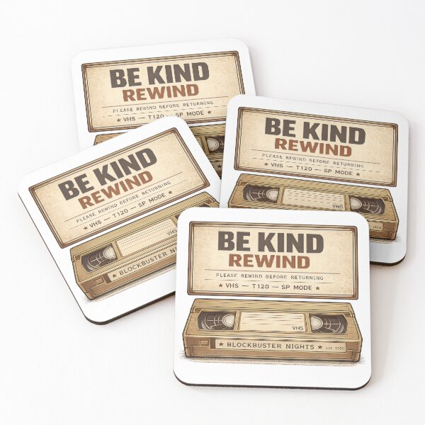 Item preview, Be Kind Rewind Blockbuster Nights Retro VHS Tape designed and sold by TheKaiZenNi.