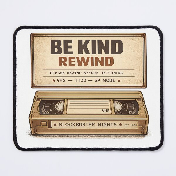 Item preview, Be Kind Rewind Blockbuster Nights Retro VHS Tape designed and sold by TheKaiZenNi.